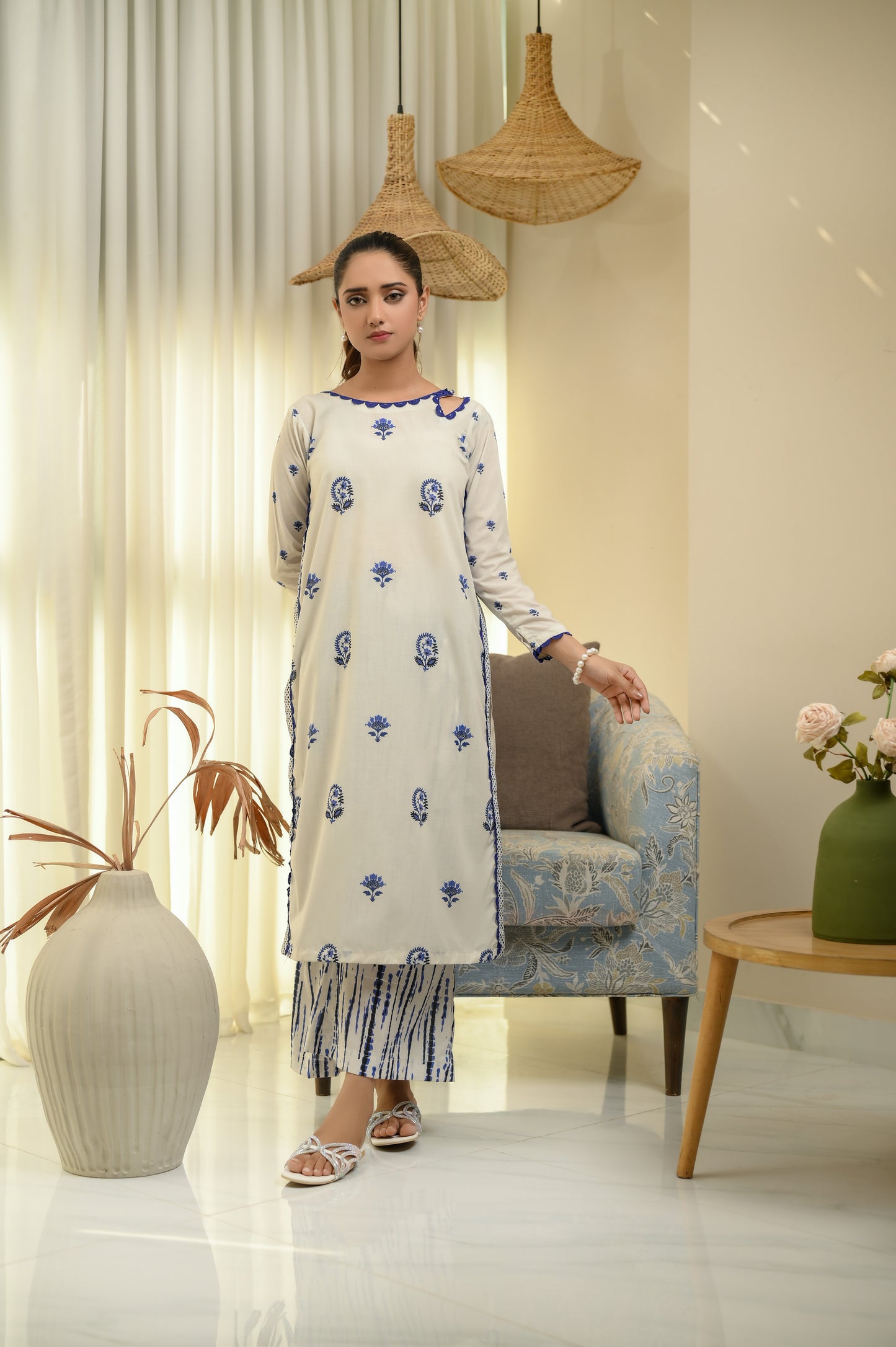 SERENITY-3 PIECE LAWN COTTON SUIT
