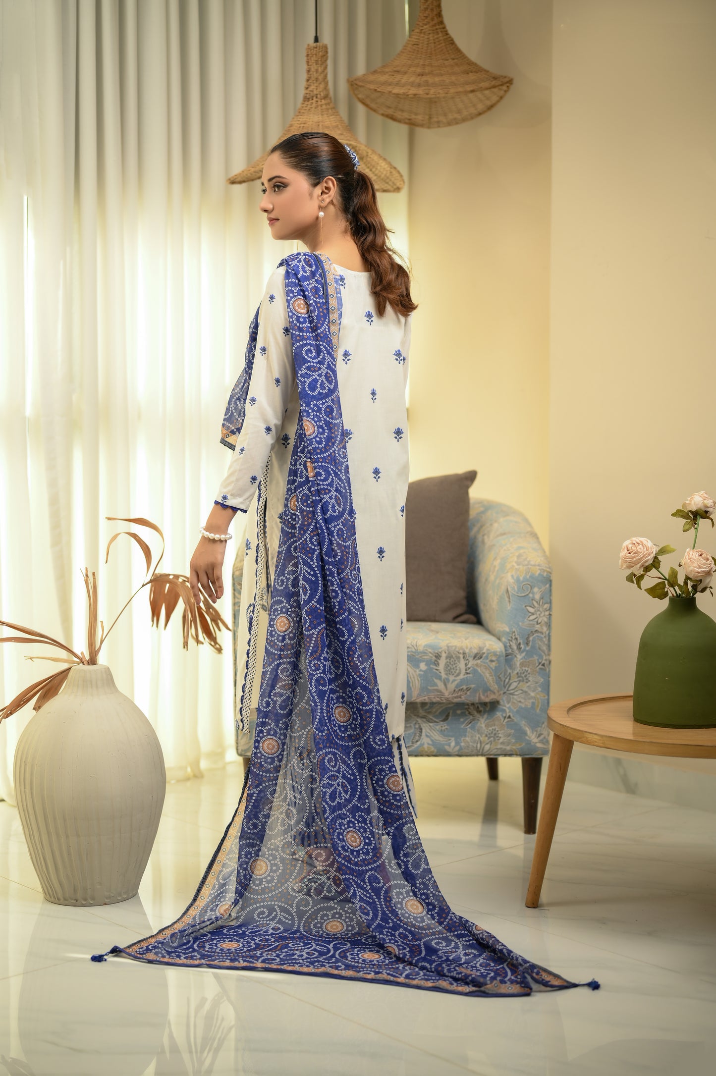 SERENITY-3 PIECE LAWN COTTON SUIT