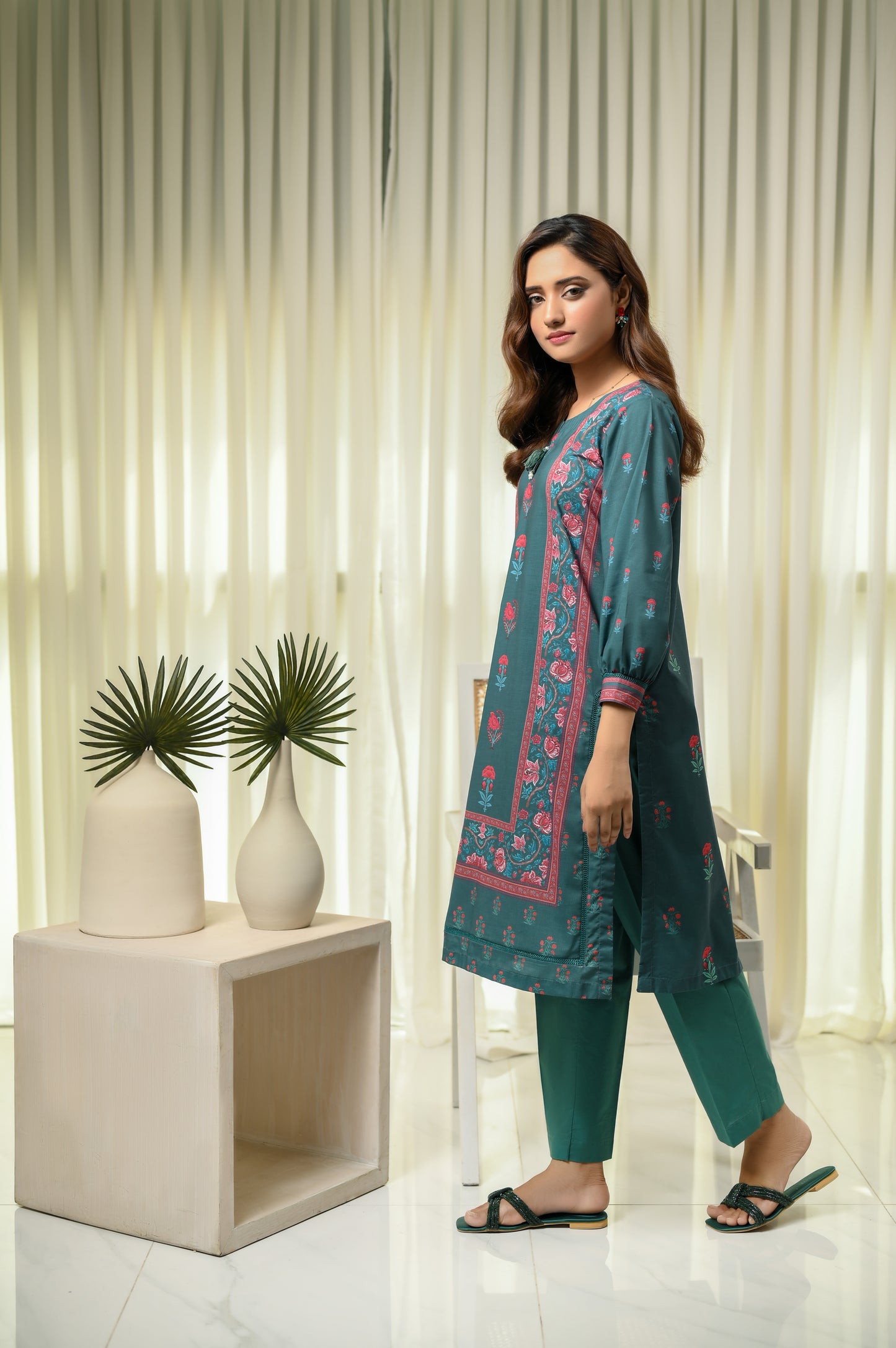 PINE FOREST-2 PIECE LAWN COTTON SUIT