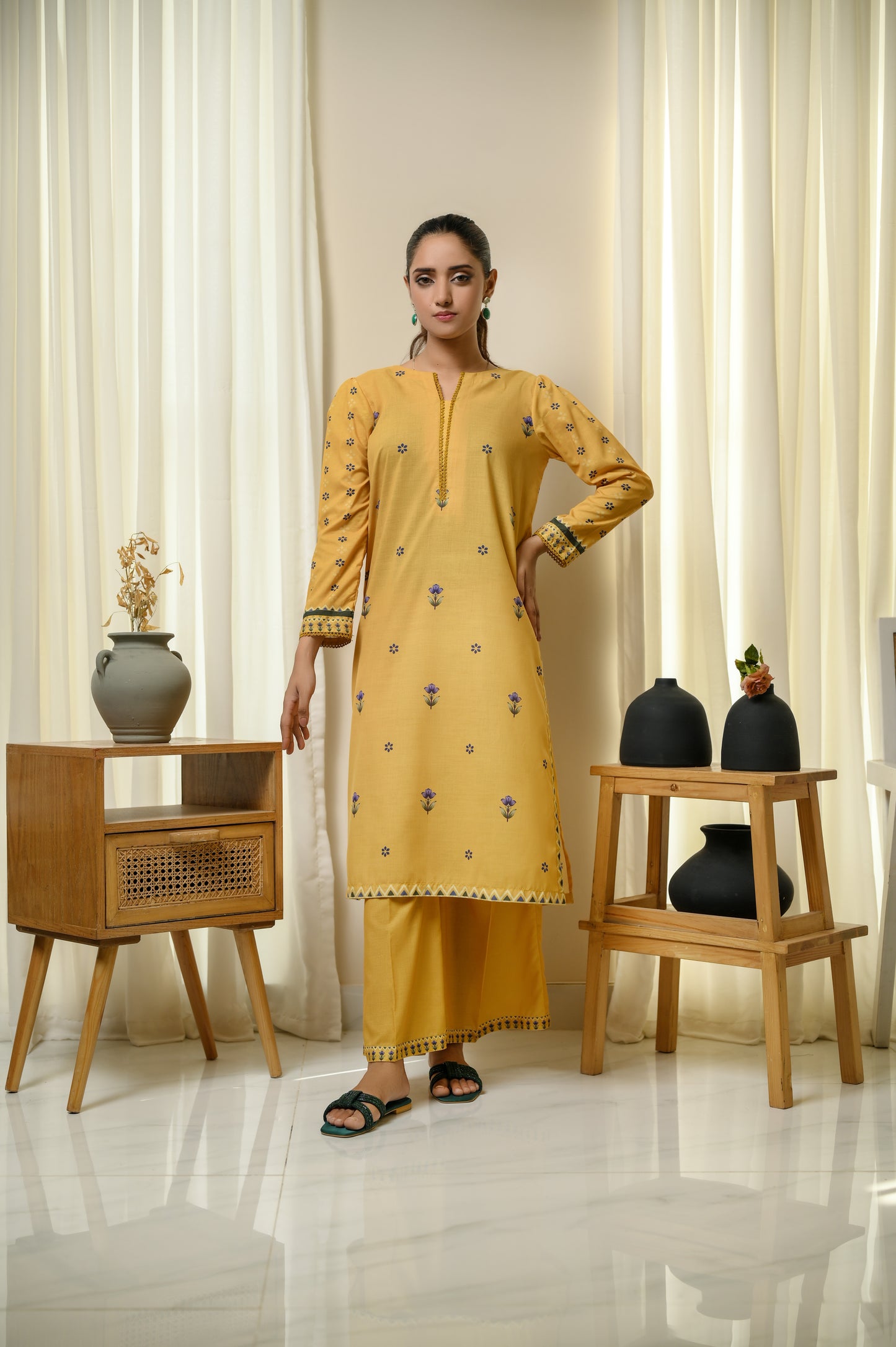 MANGO PARTY-2 PIECE LAWN COTTON SUIT